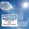 Signmission Emergency Gas Shutoff Valve OSHA Notice Sign, Vinyl Decal, 10in W x 7in L, 2PK OS-2PACK-NS-D-710-L-11850 - alternate 2